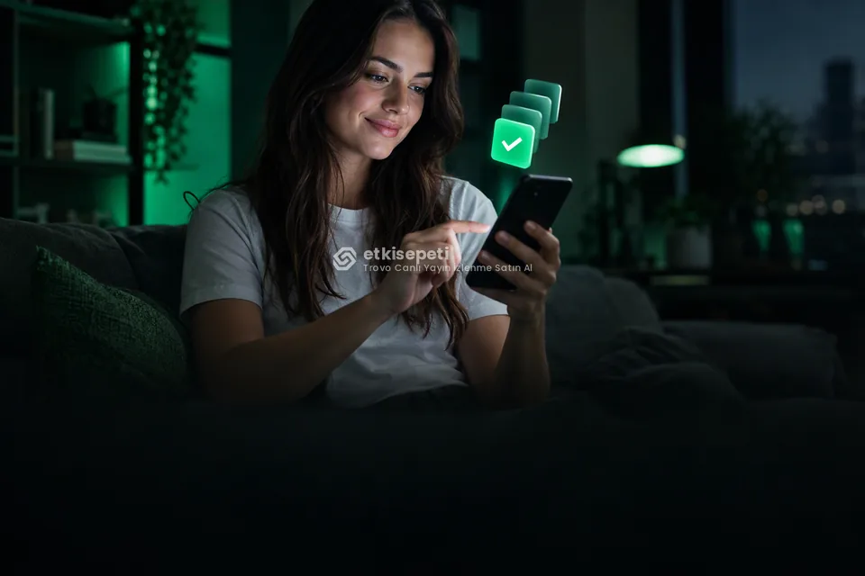 Telefonunda paket ve adet seçen bir kullanıcı