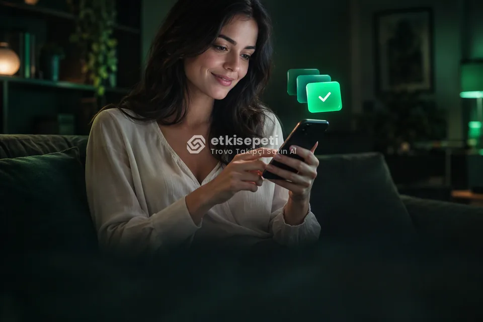 Telefonunda paket ve adet seçen bir kullanıcı