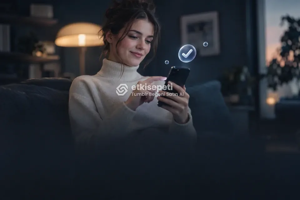 Sipariş adımını tamamlayan bir kullanıcı