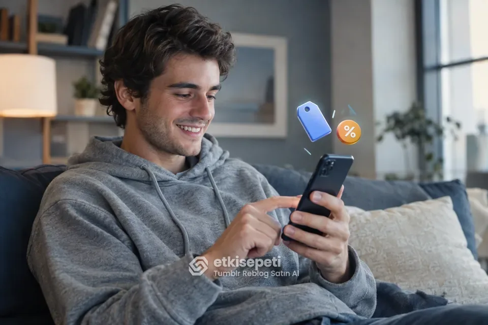 Tumblr Reblog paket fiyatlarını inceleyen bir kullanıcı