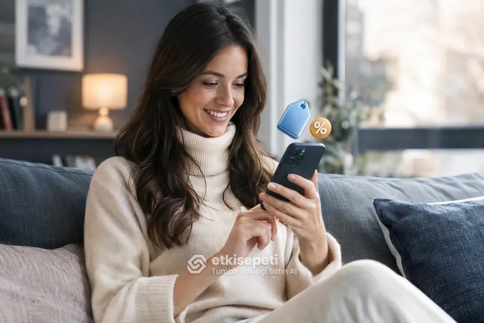 Tumblr Takipçi paket fiyatlarını inceleyen bir kullanıcı