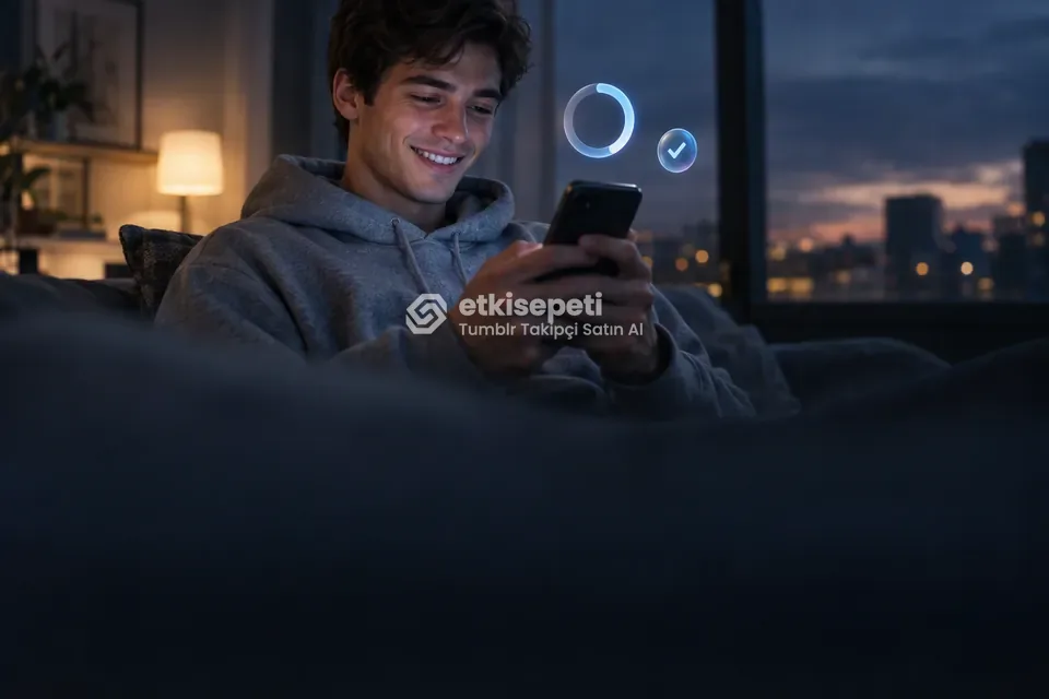 Siparişinin ilerleyişini takip eden bir kullanıcı