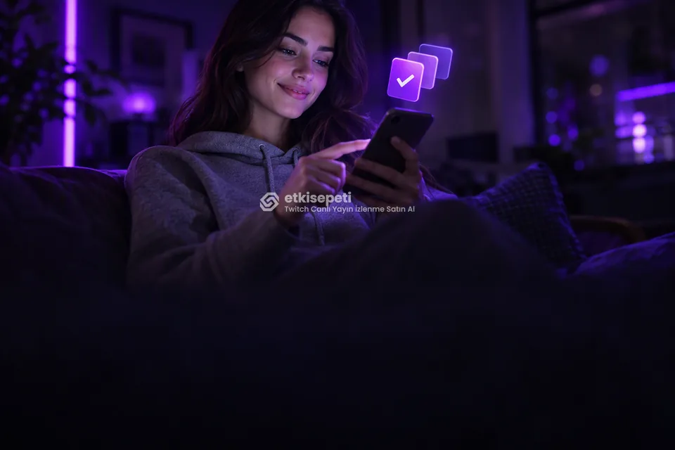 Telefonunda paket ve adet seçen bir kullanıcı