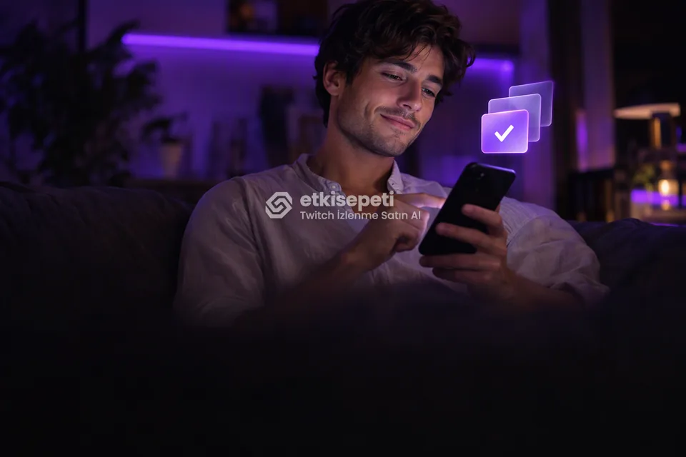 Telefonunda paket ve adet seçen bir kullanıcı