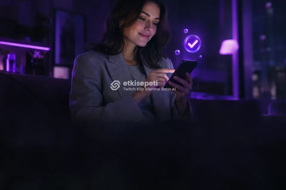 Sipariş adımını tamamlayan bir kullanıcı