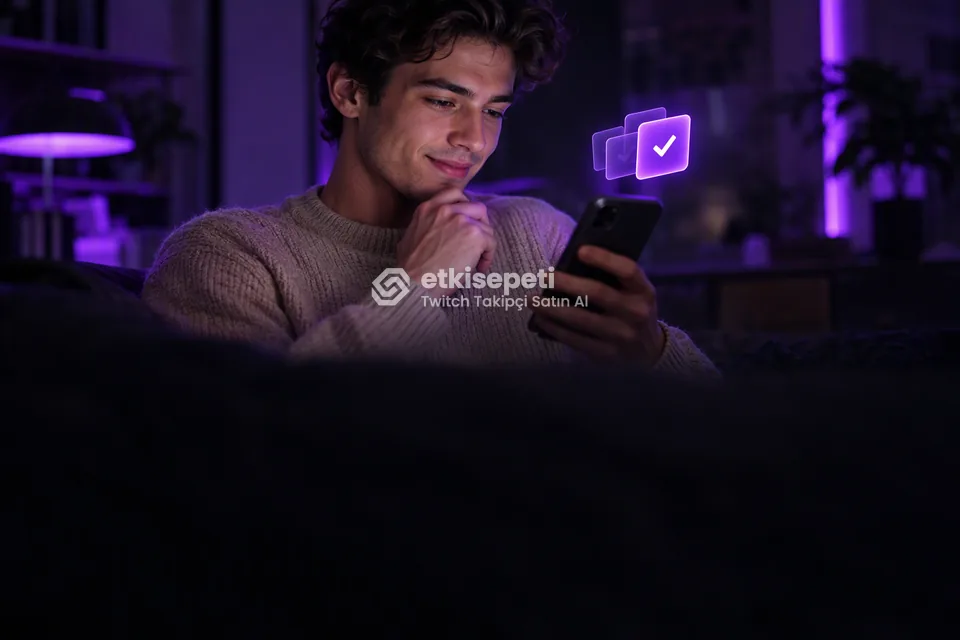 Telefonunda paket ve adet seçen bir kullanıcı