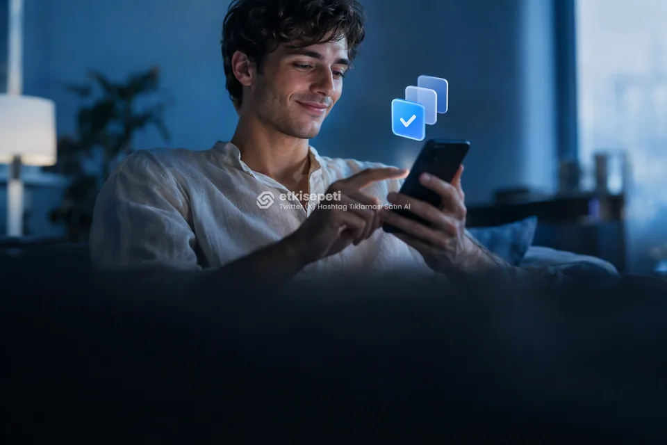 Telefonunda paket ve adet seçen bir kullanıcı