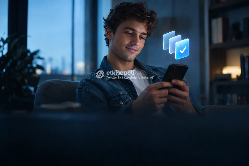 Telefonunda paket ve adet seçen bir kullanıcı