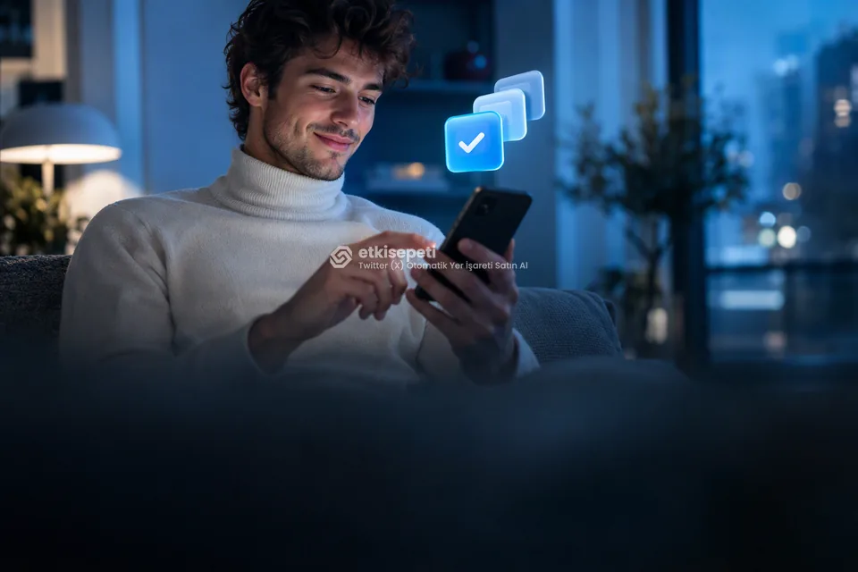 Telefonunda paket ve adet seçen bir kullanıcı