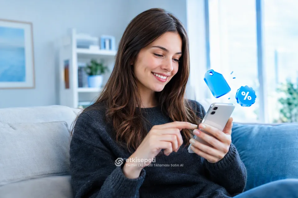 Twitter (X) Profil Tıklaması paket fiyatlarını inceleyen bir kullanıcı