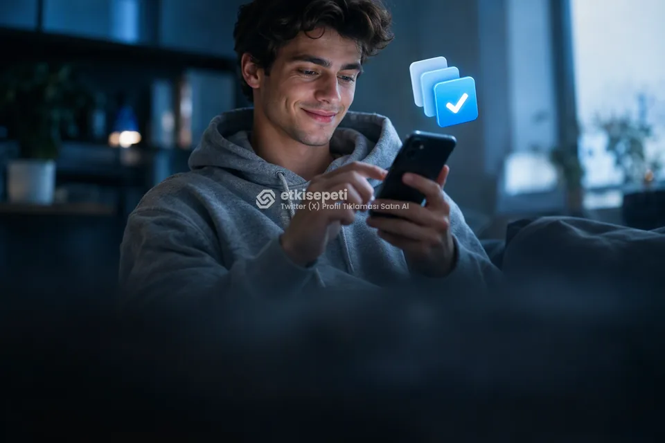 Telefonunda paket ve adet seçen bir kullanıcı