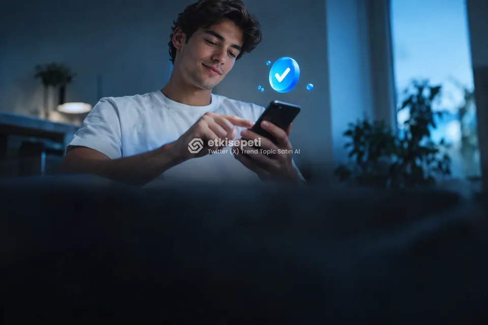 Sipariş adımını tamamlayan bir kullanıcı