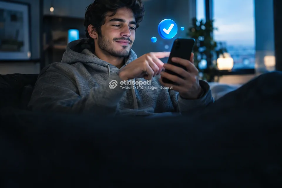 Sipariş adımını tamamlayan bir kullanıcı