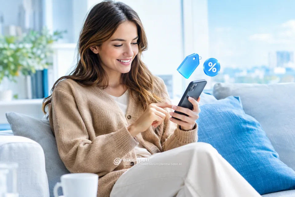 Twitter (X) Tweet Görüntülenme paket fiyatlarını inceleyen bir kullanıcı