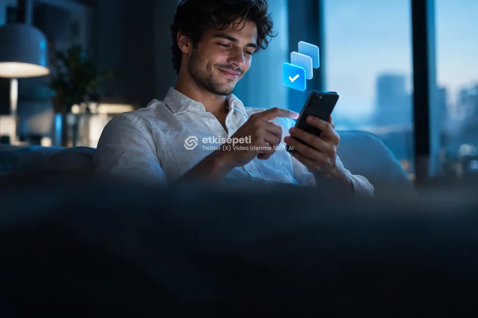 Telefonunda paket ve adet seçen bir kullanıcı