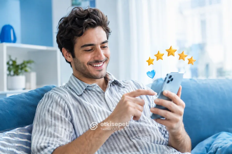 Twitter (X) Yorum hizmetini değerlendiren memnun bir kullanıcı