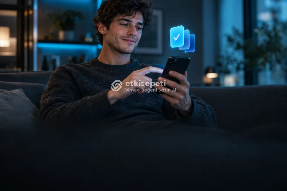 Telefonunda paket ve adet seçen bir kullanıcı