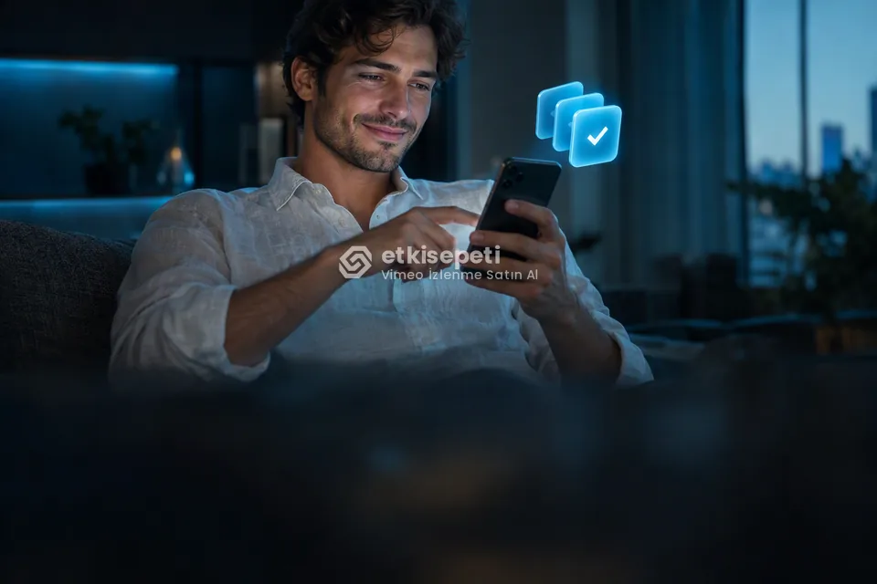 Telefonunda paket ve adet seçen bir kullanıcı