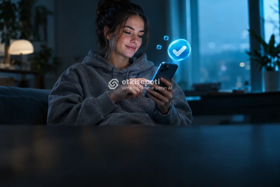 Sipariş adımını tamamlayan bir kullanıcı