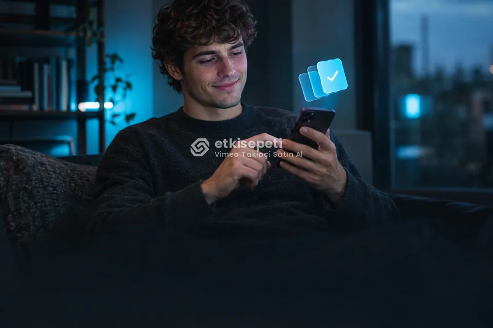 Telefonunda paket ve adet seçen bir kullanıcı