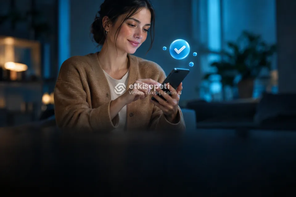 Sipariş adımını tamamlayan bir kullanıcı