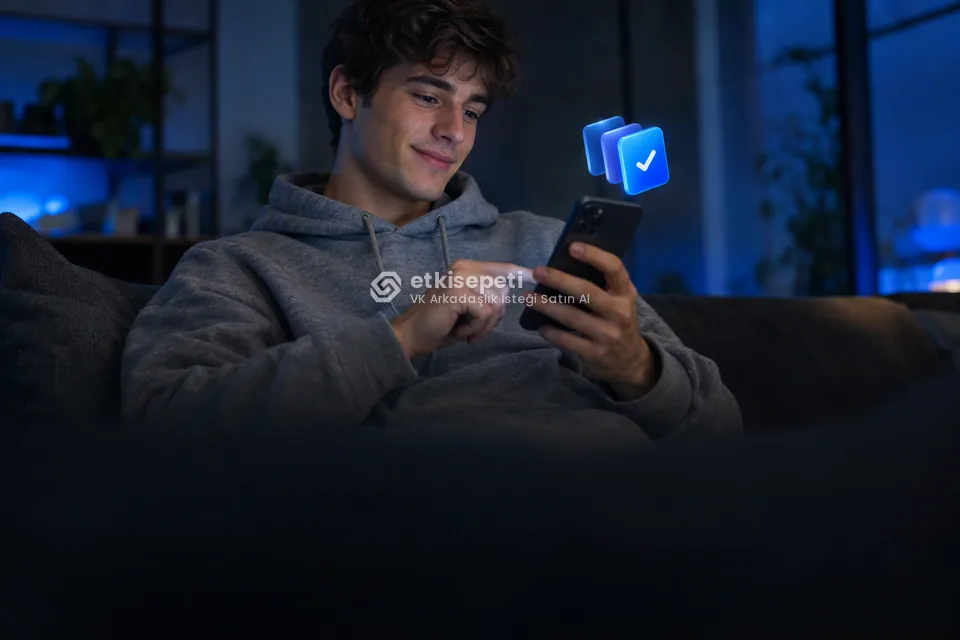 Telefonunda paket ve adet seçen bir kullanıcı