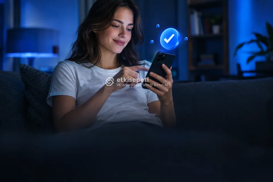 Sipariş adımını tamamlayan bir kullanıcı