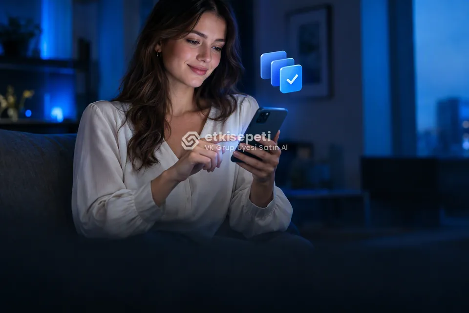 Telefonunda paket ve adet seçen bir kullanıcı