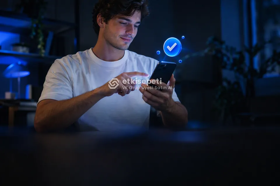 Sipariş adımını tamamlayan bir kullanıcı