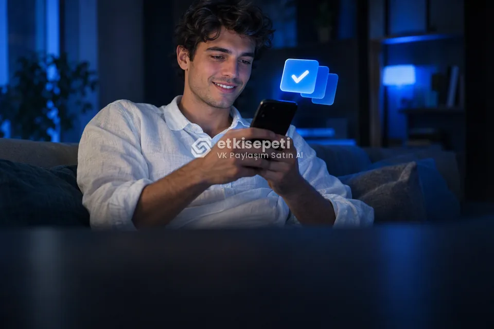 Telefonunda paket ve adet seçen bir kullanıcı