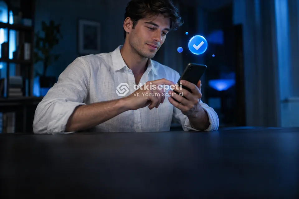 Sipariş adımını tamamlayan bir kullanıcı
