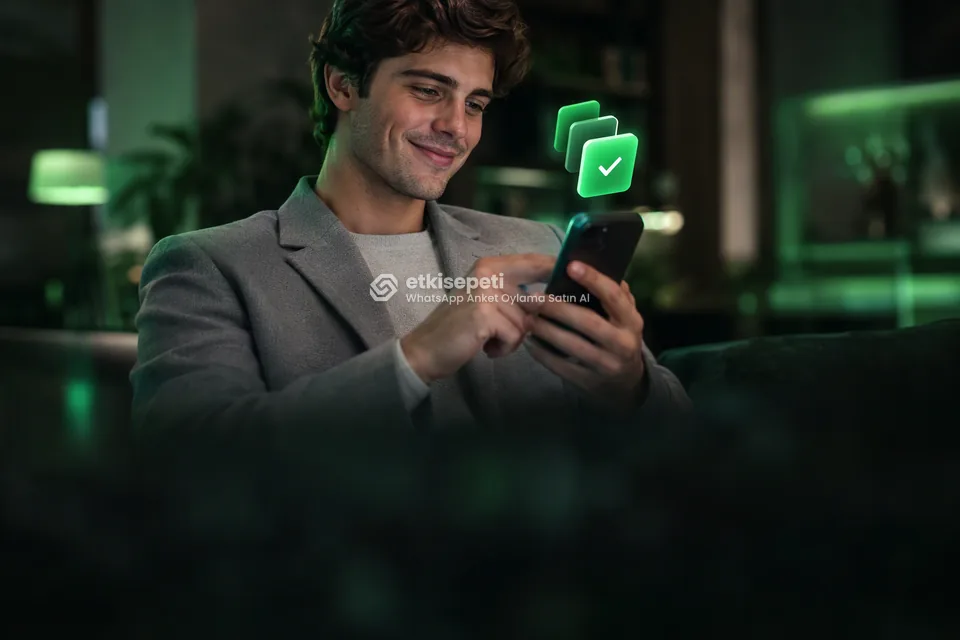 Telefonunda paket ve adet seçen bir kullanıcı