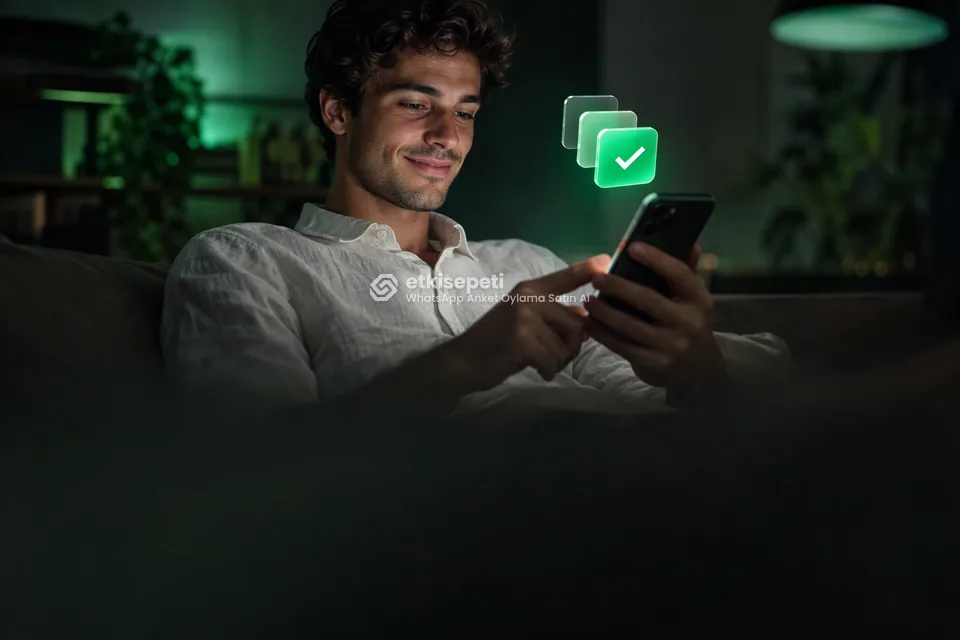 Telefonunda paket ve adet seçen bir kullanıcı