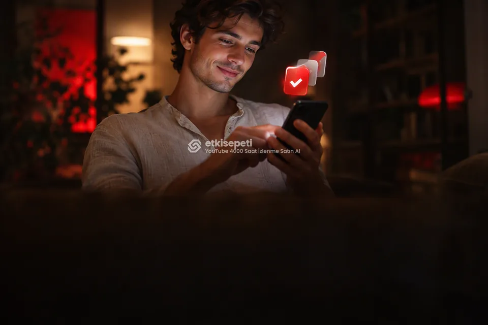 Telefonunda paket ve adet seçen bir kullanıcı