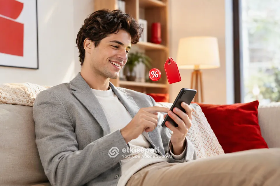 YouTube Abone paket fiyatlarını inceleyen bir kullanıcı