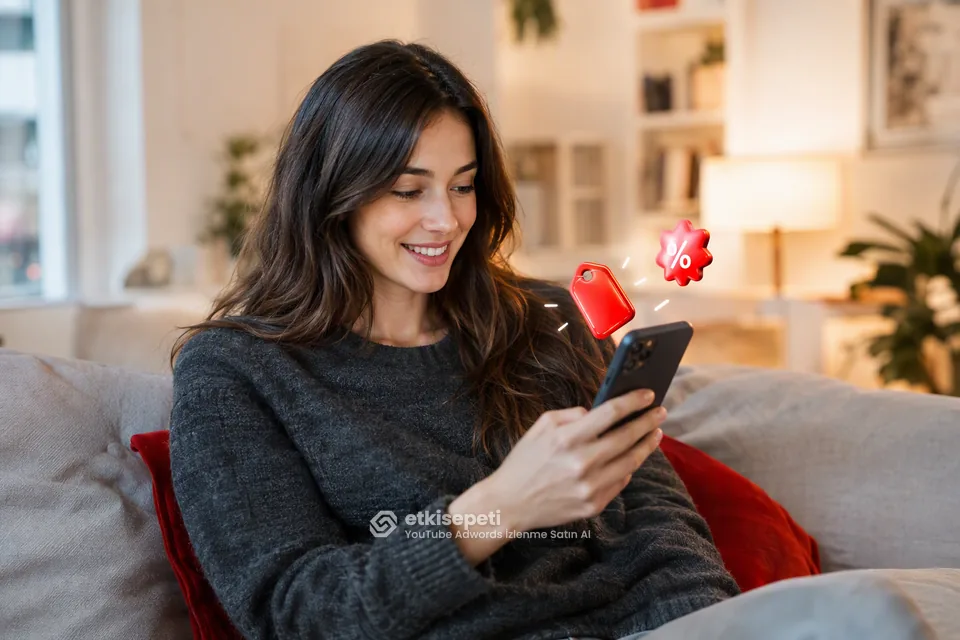 YouTube Adwords İzlenme paket fiyatlarını inceleyen bir kullanıcı