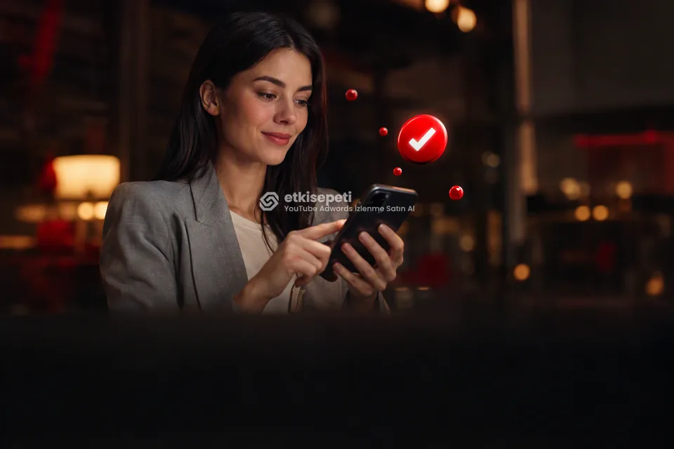 Sipariş adımını tamamlayan bir kullanıcı
