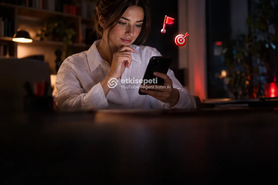 Büyütmek istediği hesabı ya da içeriği belirleyen bir kullanıcı