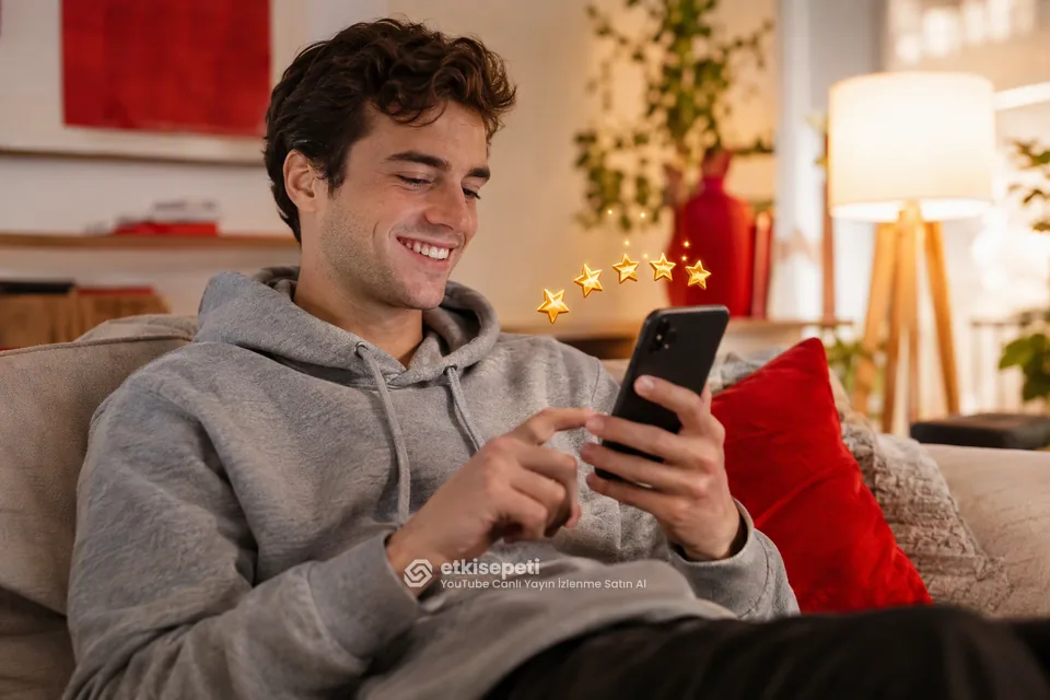 YouTube Canlı Yayın İzlenme hizmetini değerlendiren memnun bir kullanıcı