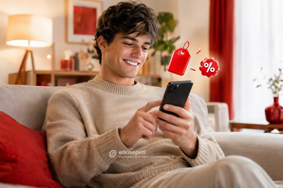 YouTube Canlı Yayın İzlenme paket fiyatlarını inceleyen bir kullanıcı