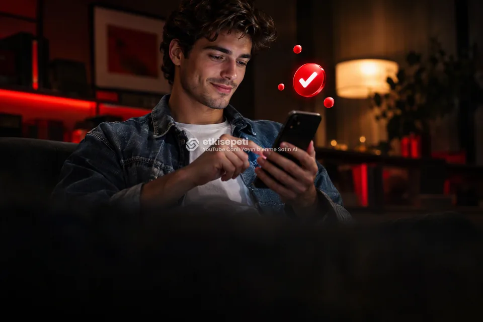 Sipariş adımını tamamlayan bir kullanıcı