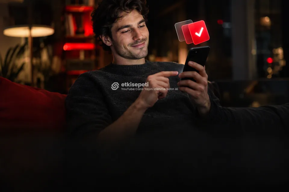Telefonunda paket ve adet seçen bir kullanıcı
