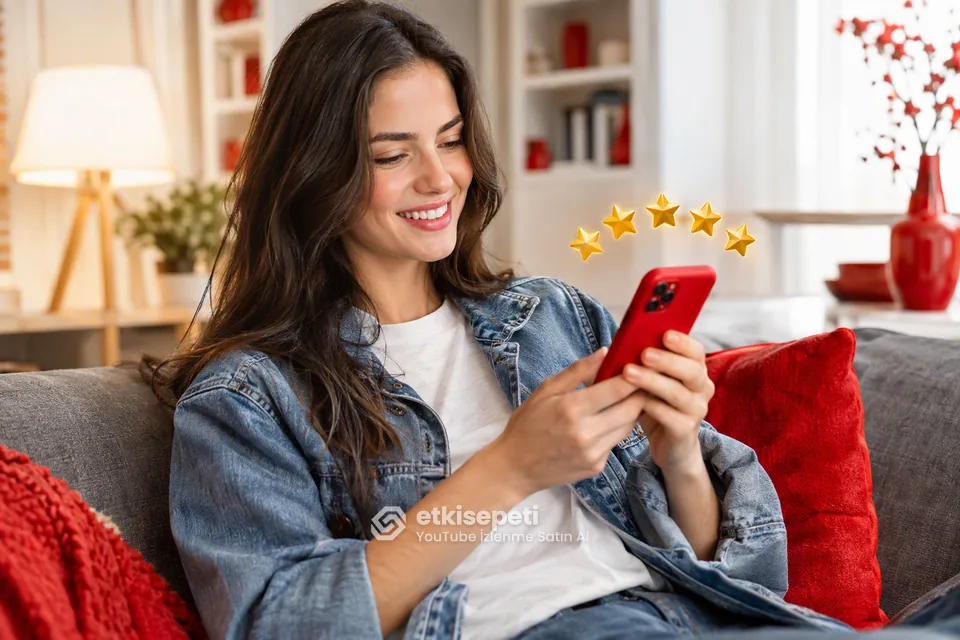 YouTube İzlenme hizmetini değerlendiren memnun bir kullanıcı