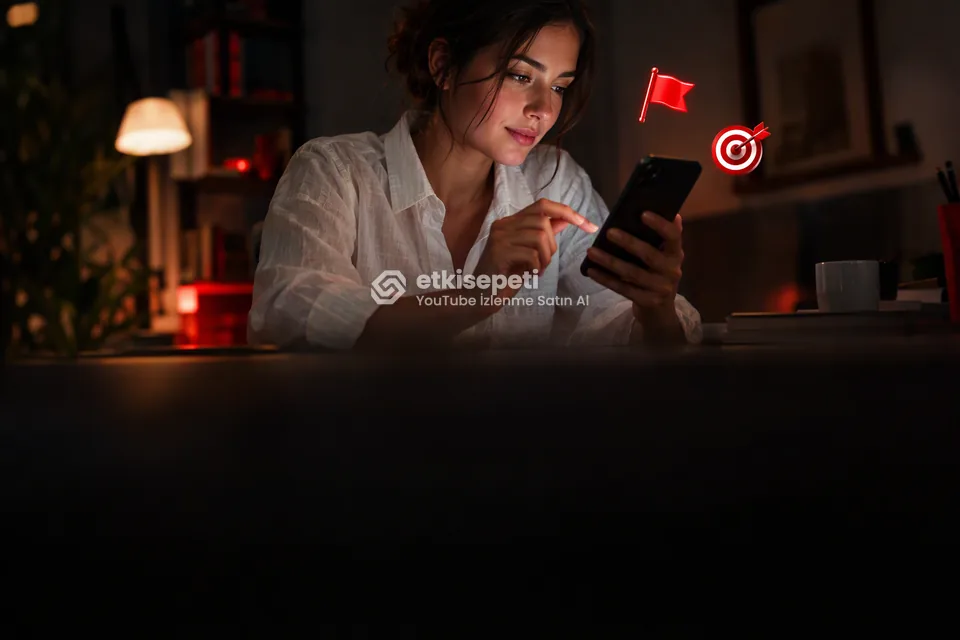 Büyütmek istediği hesabı ya da içeriği belirleyen bir kullanıcı