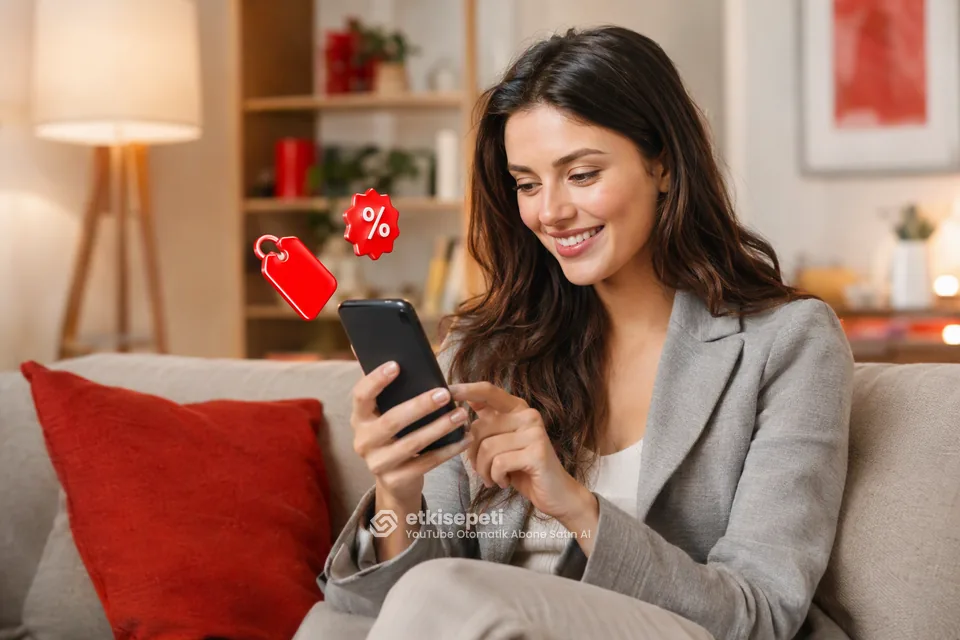 YouTube Otomatik Abone paket fiyatlarını inceleyen bir kullanıcı