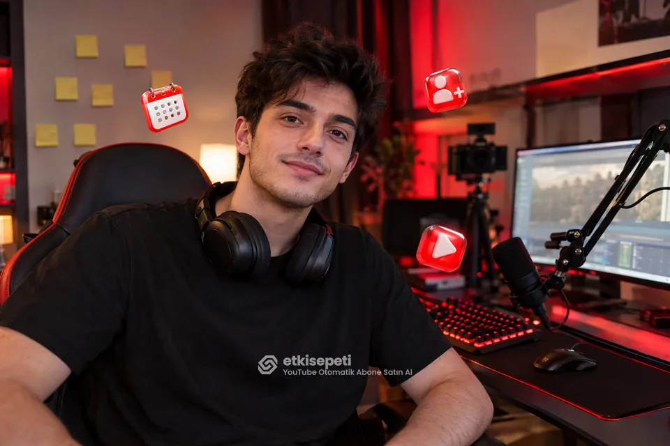YouTube otomatik abone satın al hizmetini haftalık seri yükleme takvimiyle kullanan oyun kanalı yayıncısı