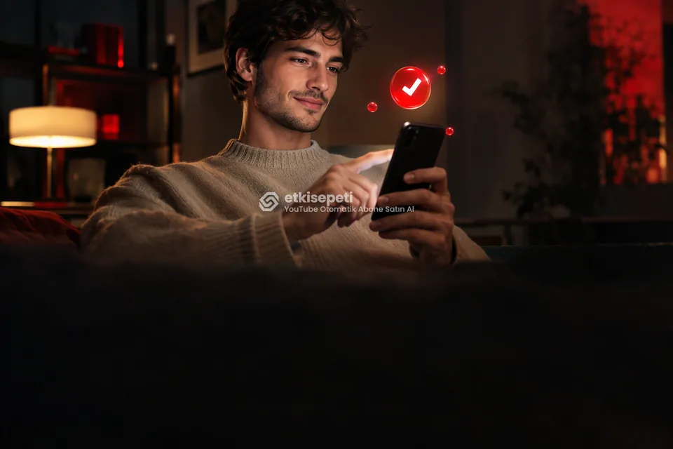 Sipariş adımını tamamlayan bir kullanıcı