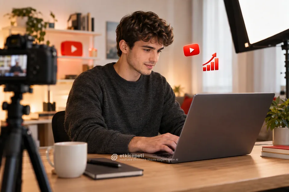 YouTube Otomatik Shorts Beğeni sayfasında “Hangi Kanallar Otomatik Shorts Beğeni Kullanıyor?” konusunu anlatan görsel