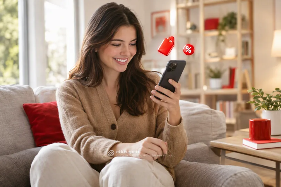 YouTube Otomatik Shorts İzlenme paket fiyatlarını inceleyen bir kullanıcı