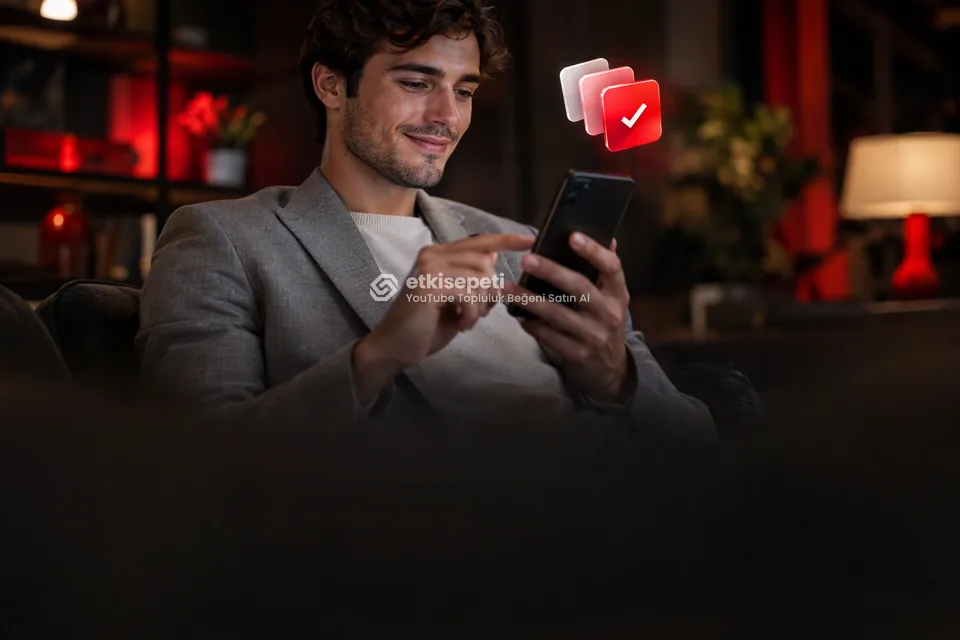 Telefonunda paket ve adet seçen bir kullanıcı